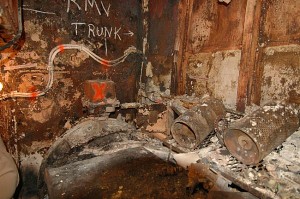 Fire Damage Aboard USS George Washington (CVN 73)